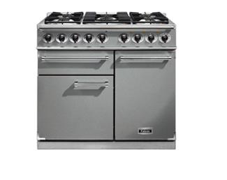 Falcon Deluxe 1000 Dual Fuel in Stainless Steel with Chrome Trim