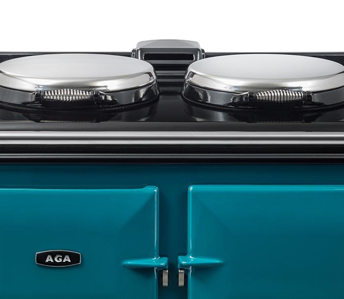 AGA R7 Series 100 in Salcombe Blue with hotplates