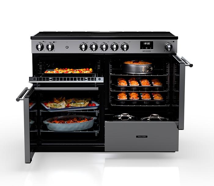 Falcon Infusion 110 Induction ovens with food